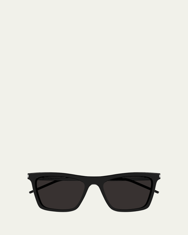 Rectangle Semi-Transparent Acetate Sunglasses
